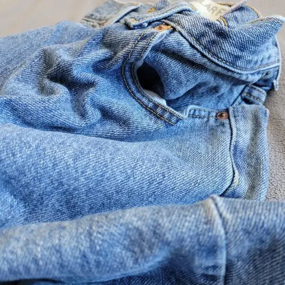 LEVIS 505 JEANS Mens 34x32 Regular Fit Medium Wash Denim Classic Bike Motor - Picture 14 of 14